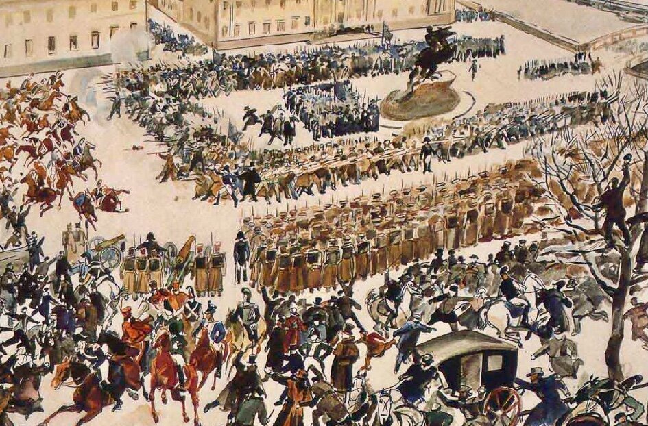 Восстание декабристов. Картинка из открытых источников.