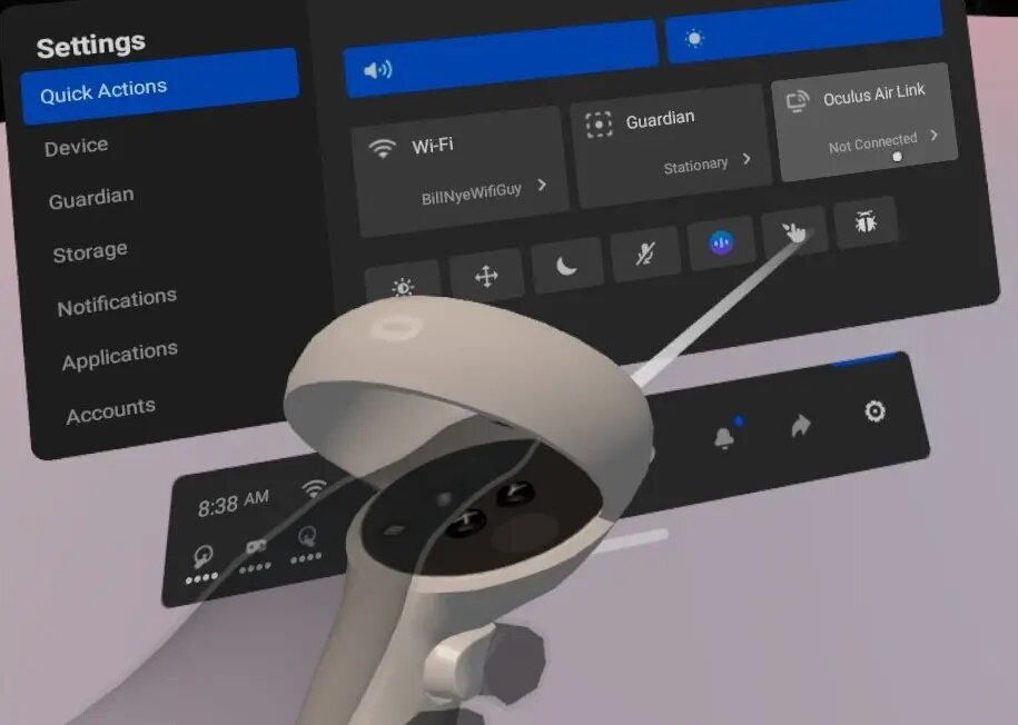 Как настроить oculus quest 2. Air link Oculus Quest 2. VR Oculus Quest 2. Oculus Quest Air link. Link Oculus меню.