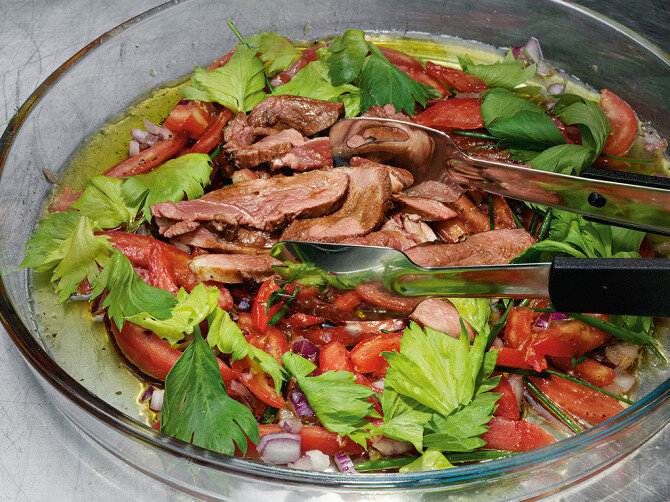 Мясные салаты, пошаговых рецепта с фото на сайте «Еда»