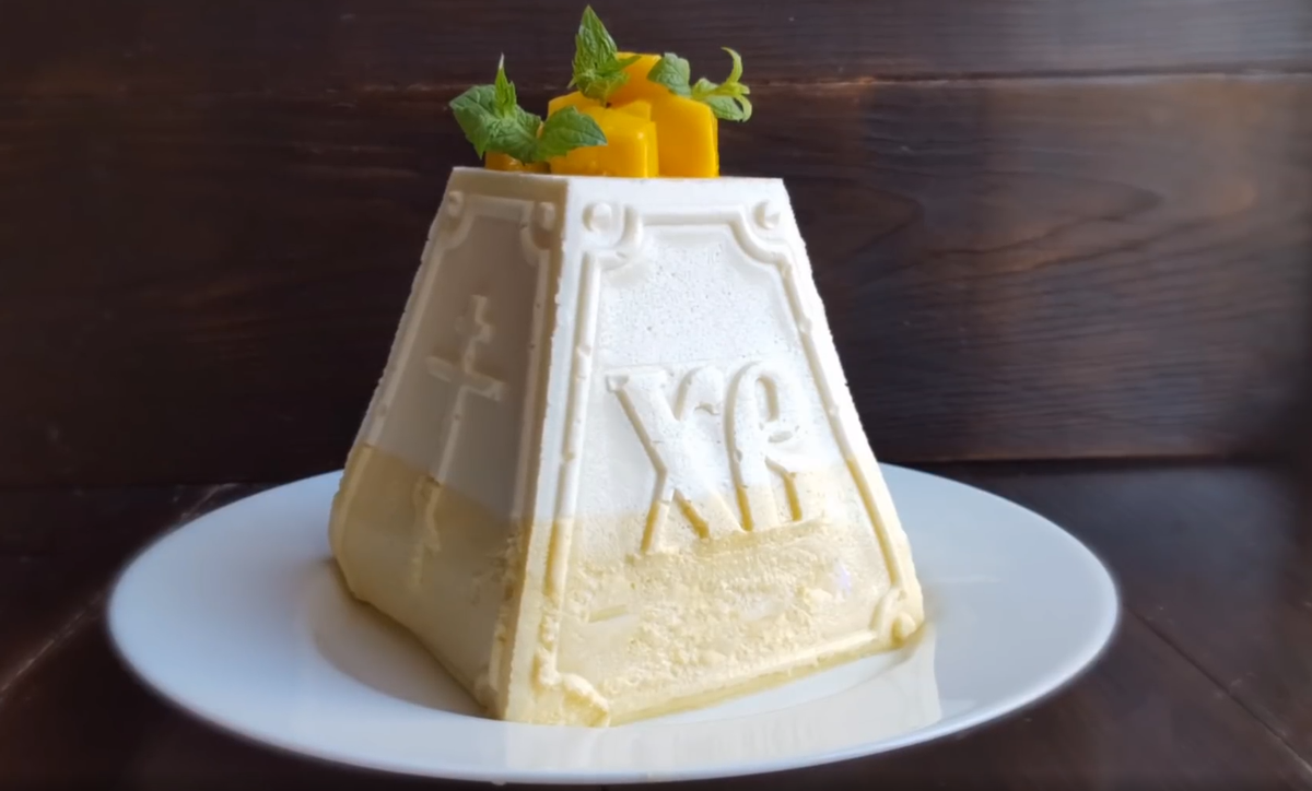 Творожная пасха без яиц