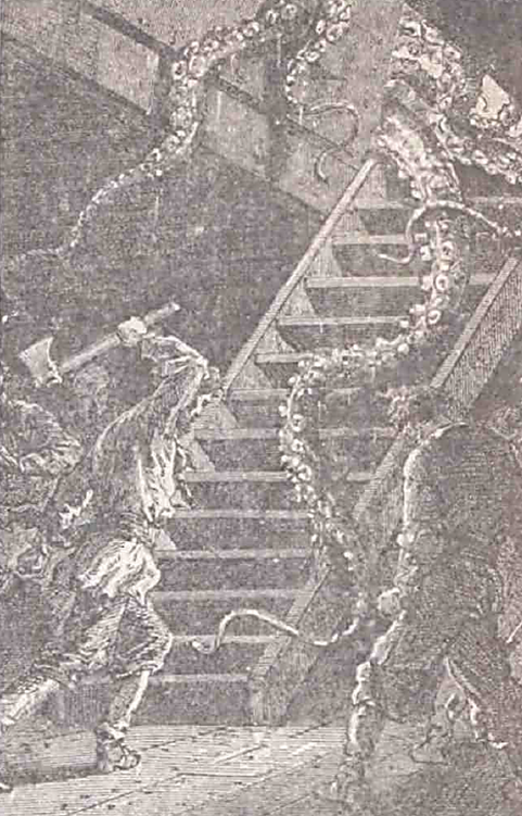 Матросы отбиваются от щупалец