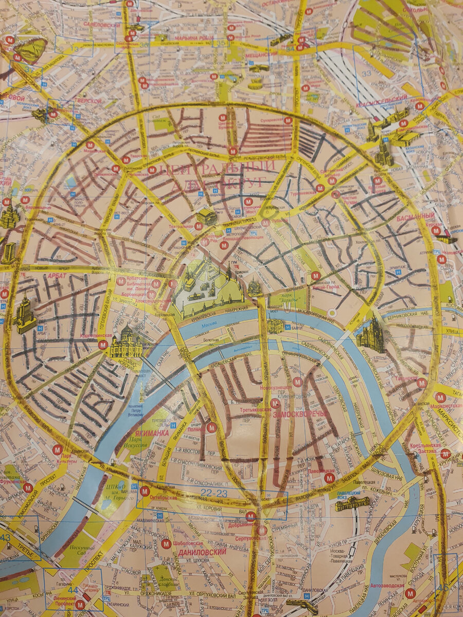 Карта Москвы