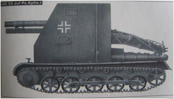 sIG 33, 150-mm гаубица на базе шасси танка Pz.1 Ausf B.