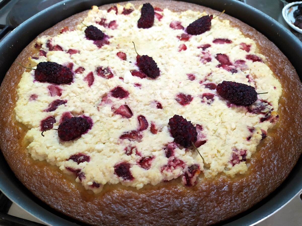 Открытый пирог с творогом рецепт с фото пошагово - malino-v.ru