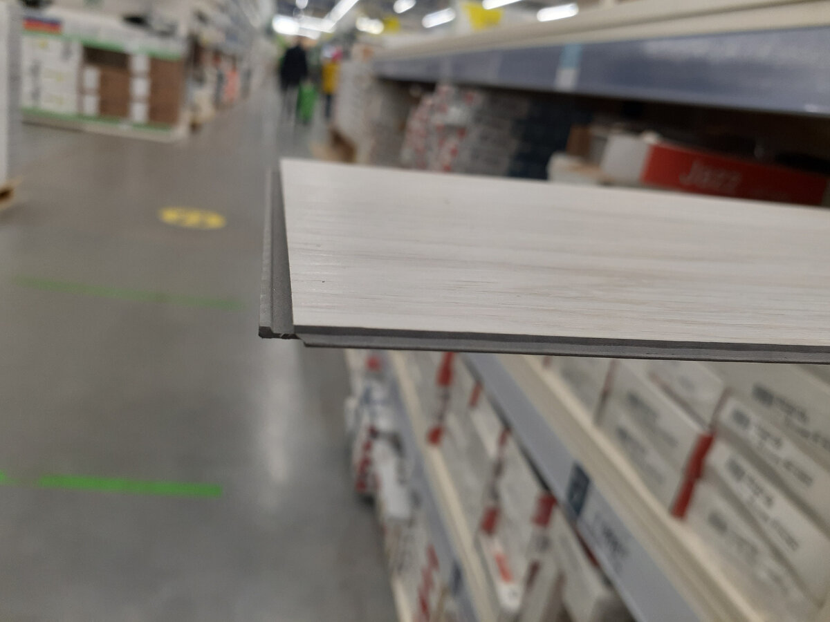 ПВХ плитка Polar. Фото автора в магазине