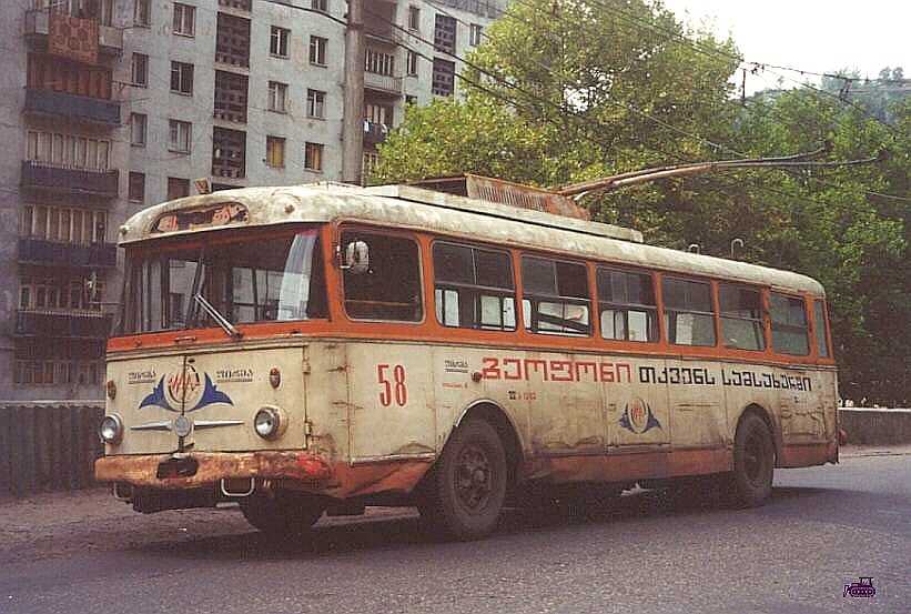 Состояние троллейбусов Чиатуры в конце 90-х