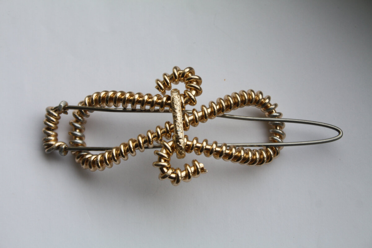 Заколка для волос. Металл. СССР.

