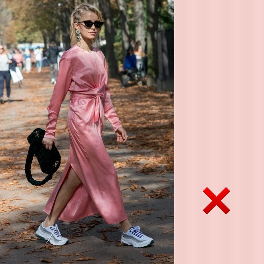 Платье и кроссовки. 10 правил, чтобы не испортить образ.