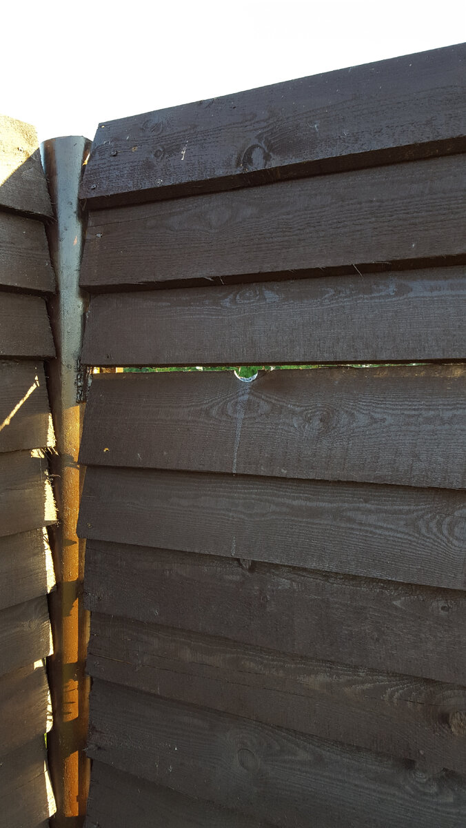 Доска усыхает, образуются щели