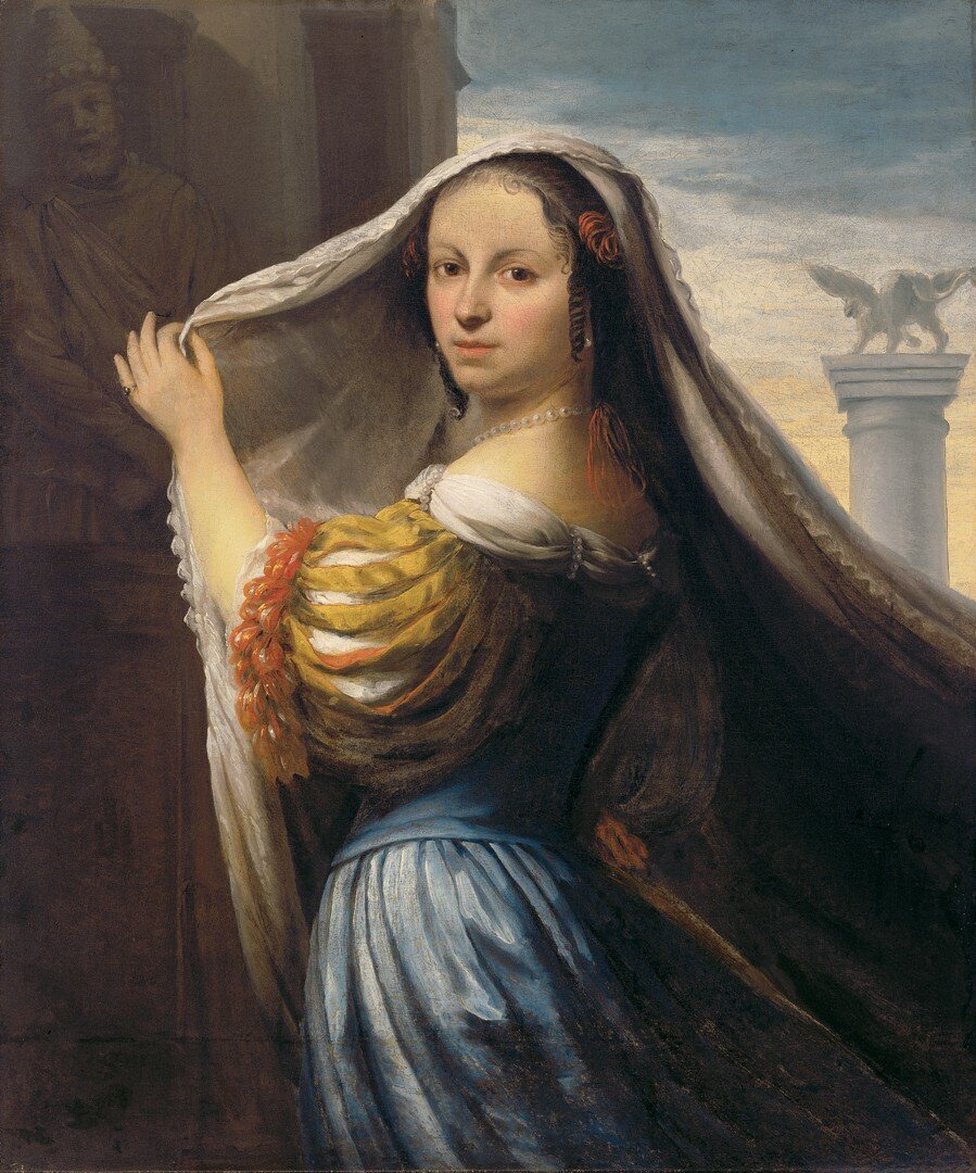 Венецианская куртизанка, картина Ламберта Думера  Изображение: agnes.queensu.ca 