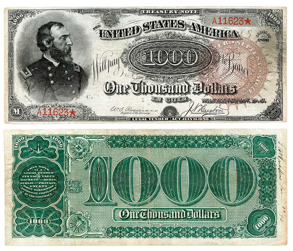 Большая купюра. Банкноты 1000 долларов США. 1000 Долларовая банкнота США. Банкноты долларов США номинал 1000. 1000 Долларов США банкнота 1890.