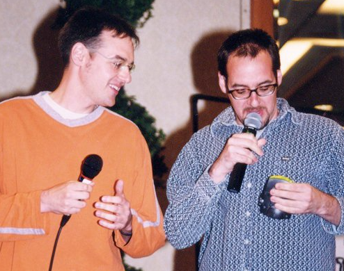 Джим и Джофф Муррины на одной из встреч с фанатами