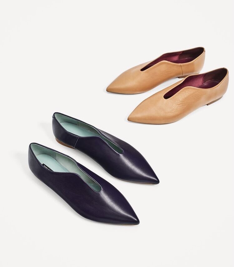 Опять же — это комфортный вариант, но уже элегантный и нежный. Такие балетки Ваш помощник, если Вы любите женственные образы!