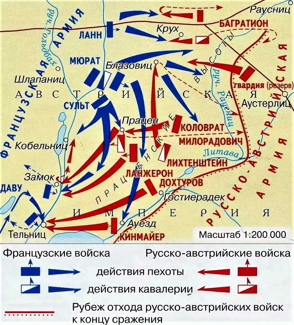 Карта шенграбенского сражения