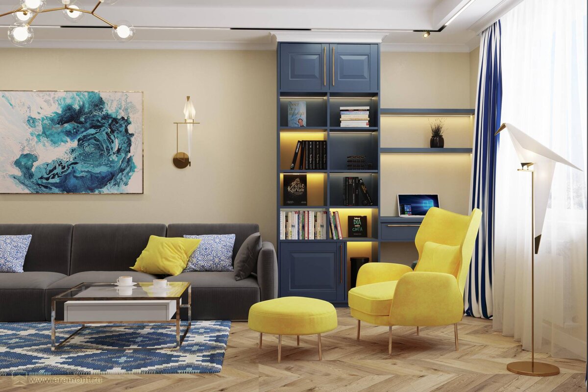 Дизайн гостиной