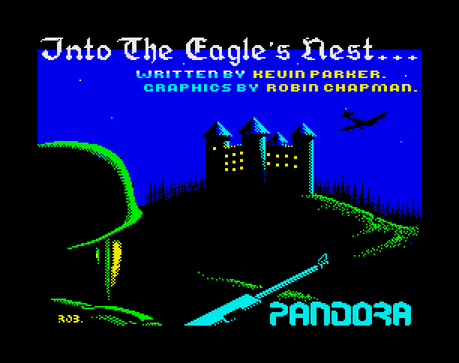 Да, то самое "Орлиное гнездо" на ZX-spectrum. Взято с просторов интернета.