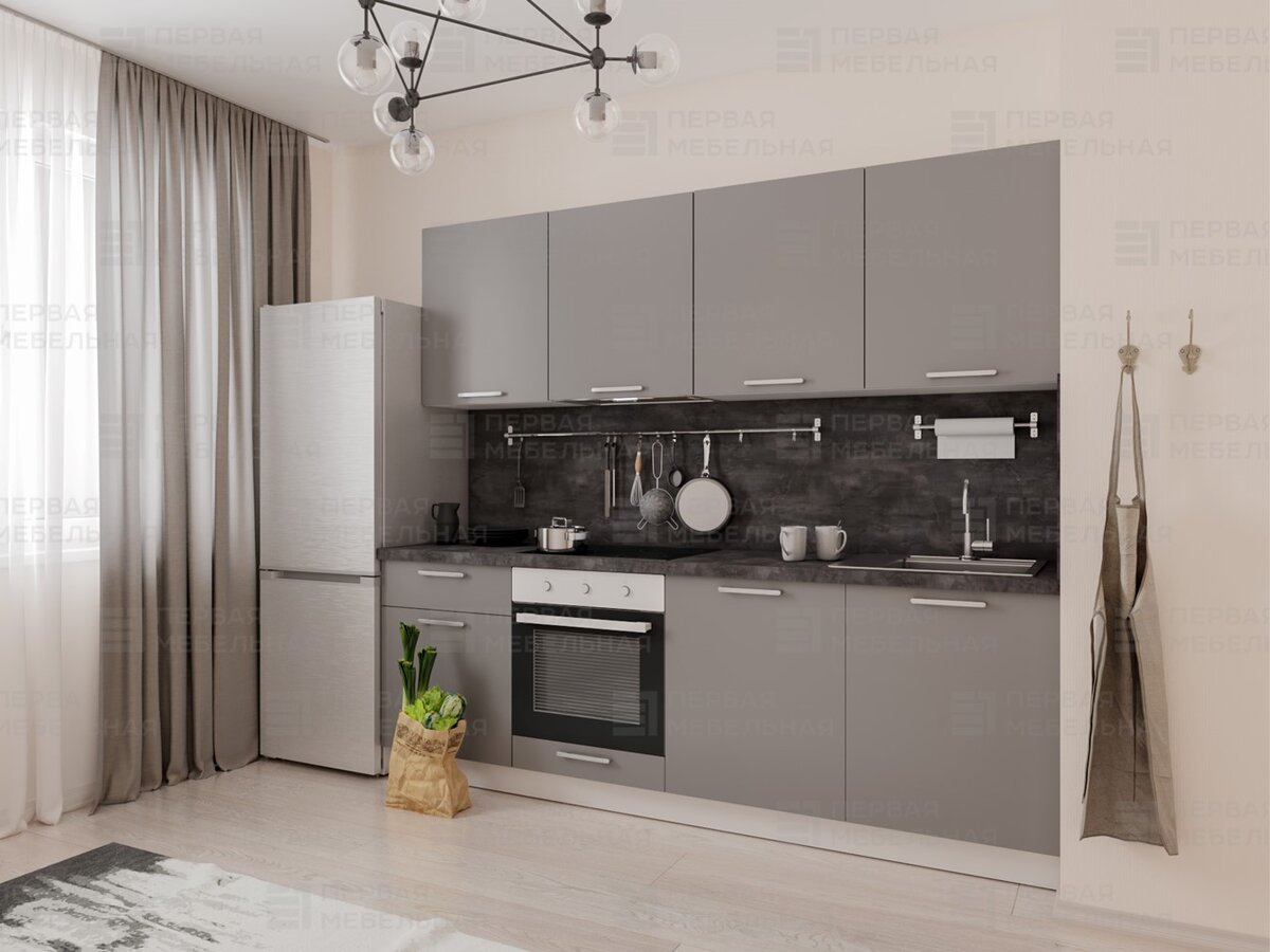 Кухня в ЖК "Полис на Комендантском".