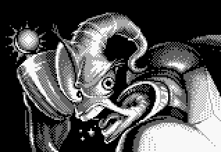 
Game Boy, 4 цвета (чёрный, белый и два оттенка серого). Настоящий вызов художнику!