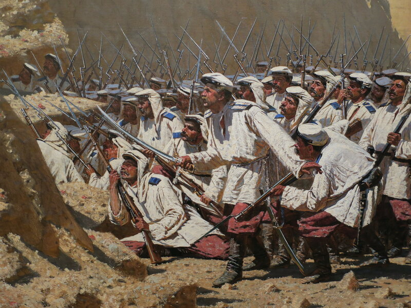 Штурм крепости Геок-Тепе, Верещагин