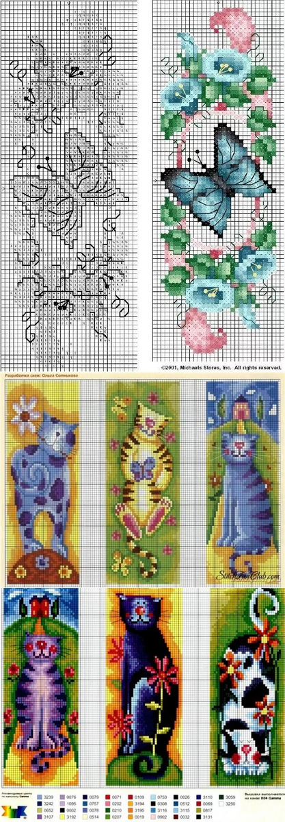 Закладки из бисера схемы для начинающих