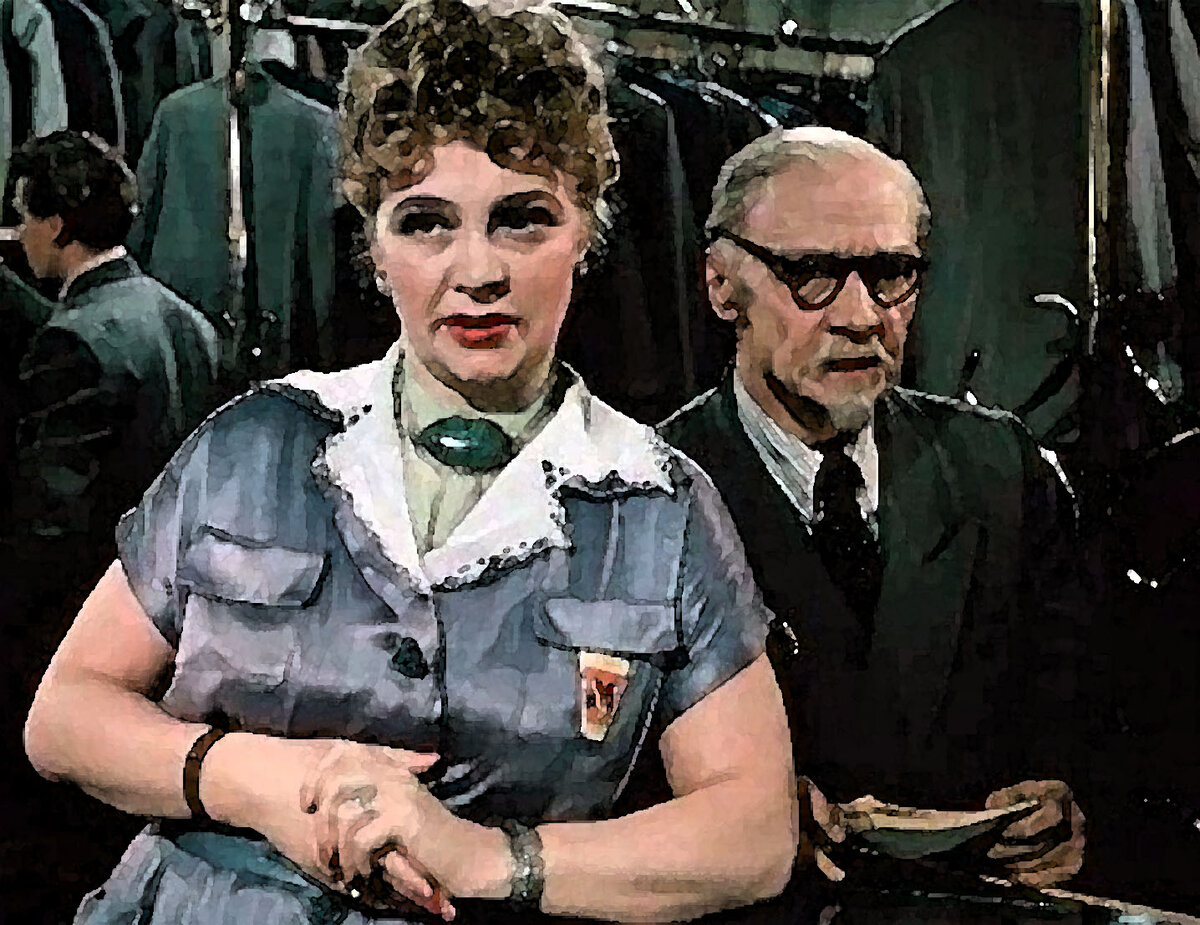 Кадр из фильма "За витриной универмага"