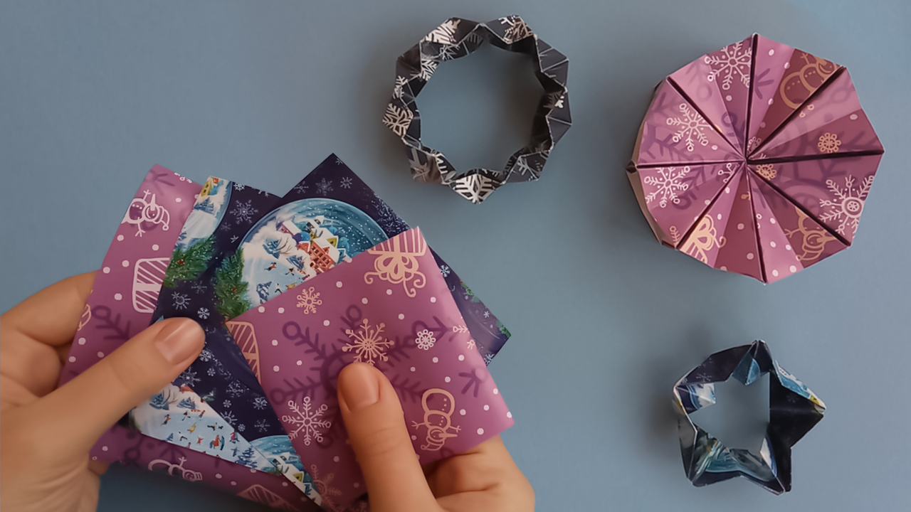 Оригами. Прикольные безделушки (с цветной бумагой) + ПОДАРОК