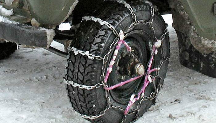 Цепи противоскольжения: рекомендации по выбору и эксплуатации