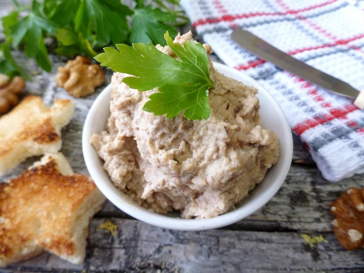 Паштет из грибов и грецких орехов | Вкусномир - домашние рецепты. | Дзен