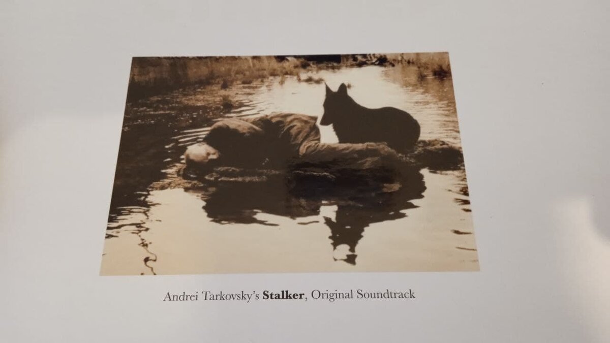 Кадр из фильма "Сталкер" на конверте пластинки