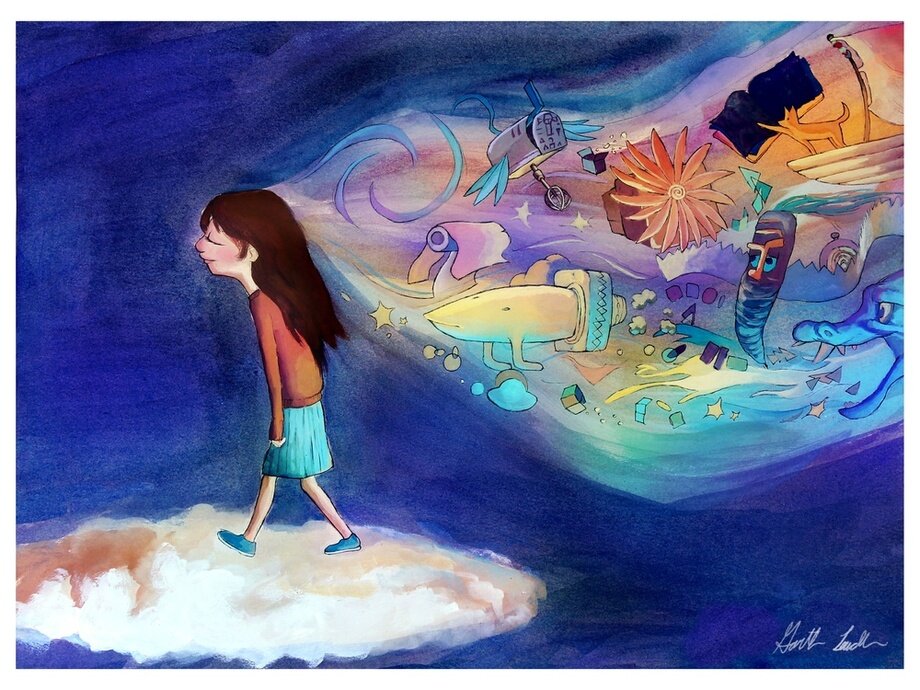 Твой мозг — огроменный багаж информации и структур, и ты осознаешь и управляешь далеко не всем этим багажом. Он собирается всю жизнь и тянется за тобой.