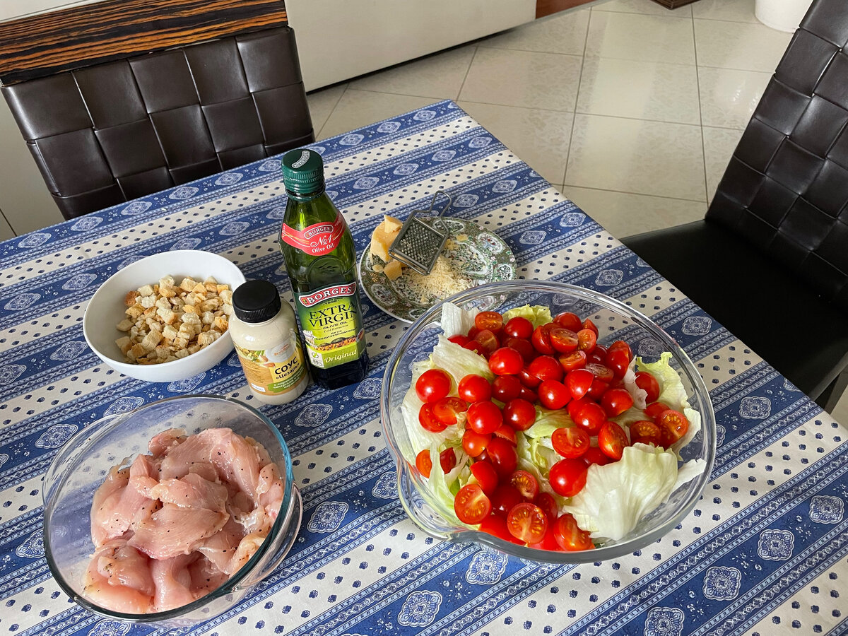 Подготовка всех ингредиентов