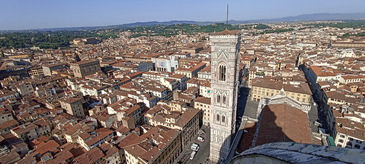Вид с купола на Флоренцию