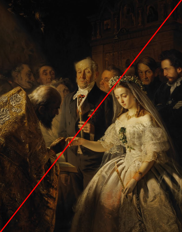 "Неравный брак" В.В. Пукирев, 1862 г. 