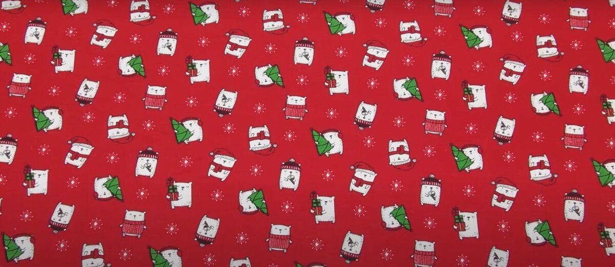 Новогодний интерлок, медведи