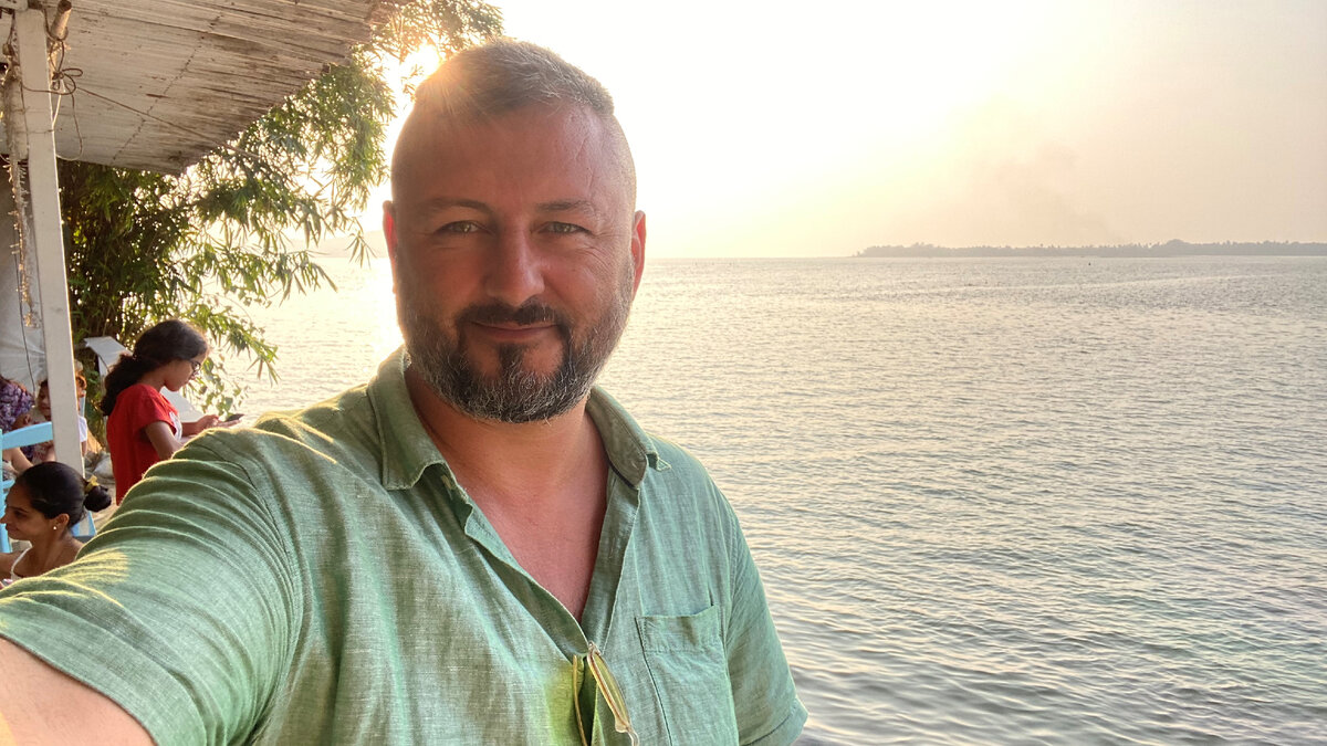 Вид на реку Чапора, Северный Гоа, Индия