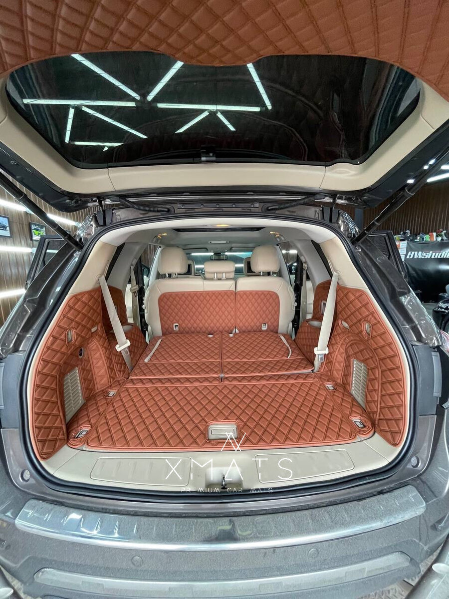 3D коврики из экокожи на Nissan Pathfinder 4 ( R52 )