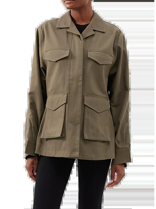 Totême Cargo-Pocket Cotton-Canvas Jacket