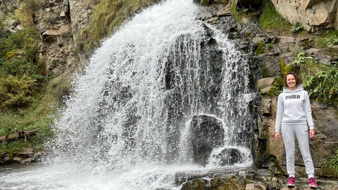 В тот же день у Камышлинского водопада
