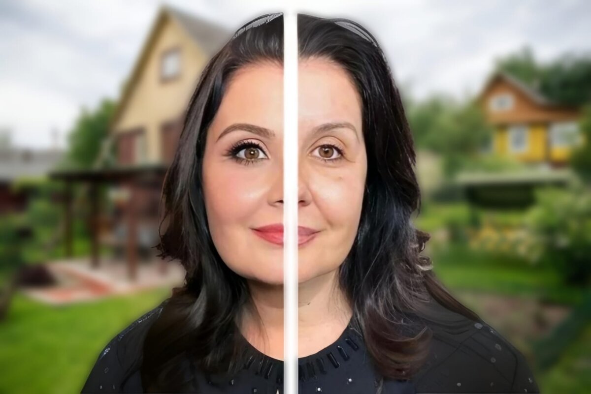 Лицо 35 летней женщины