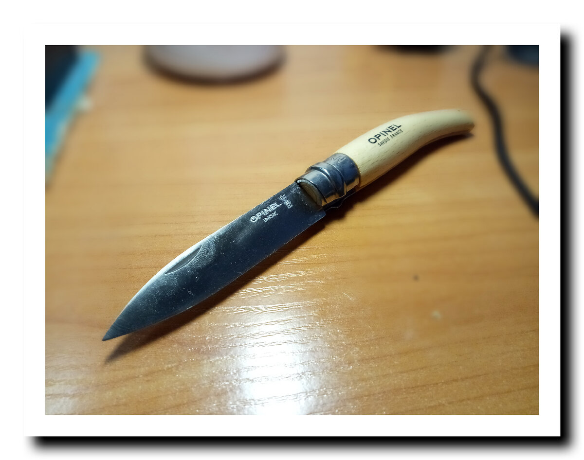 Мой нож Opinel №8 /Авторское фото/