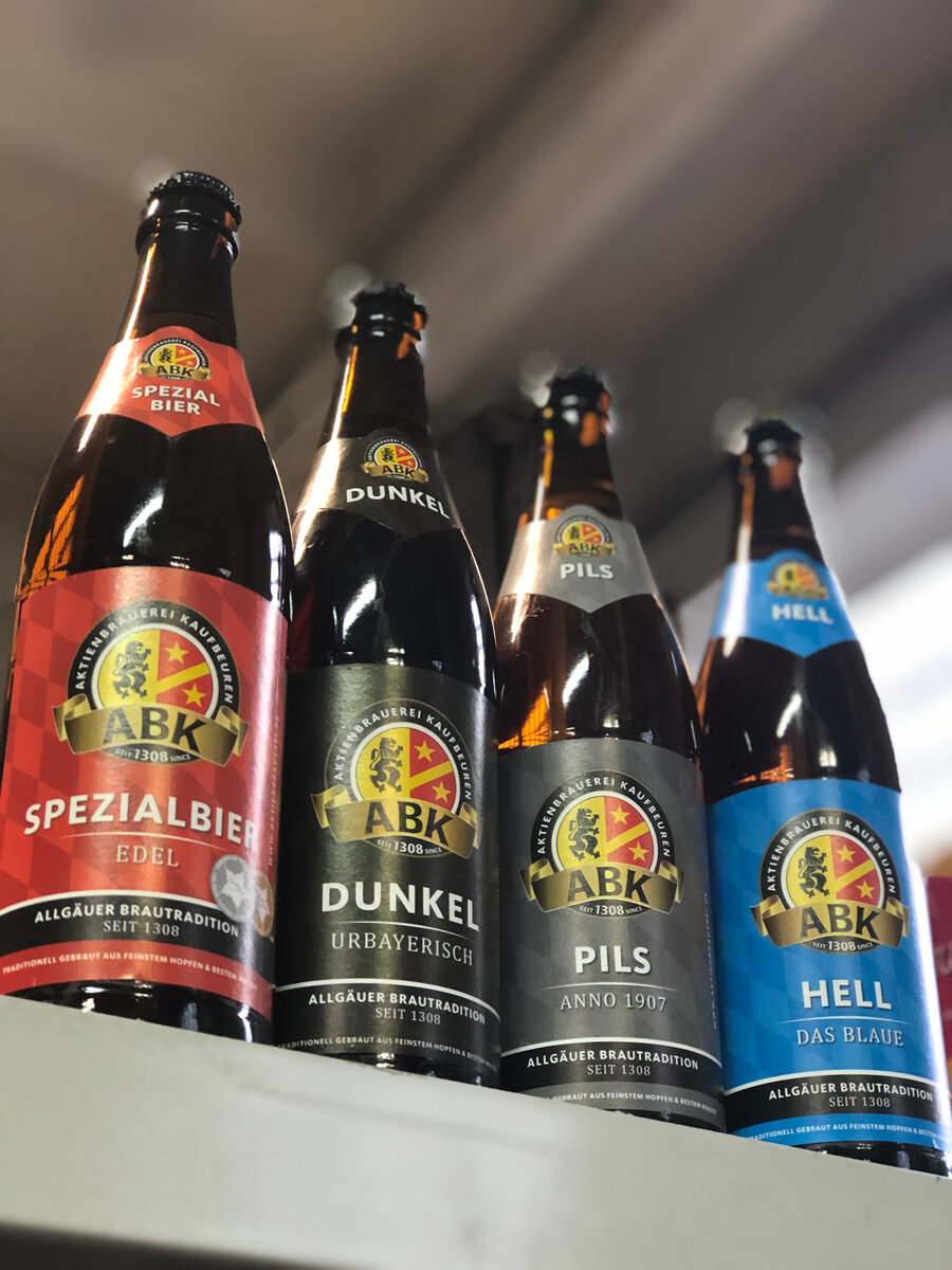 Ассортимент ABK (Aktien Brewery of Kaufbeuren)