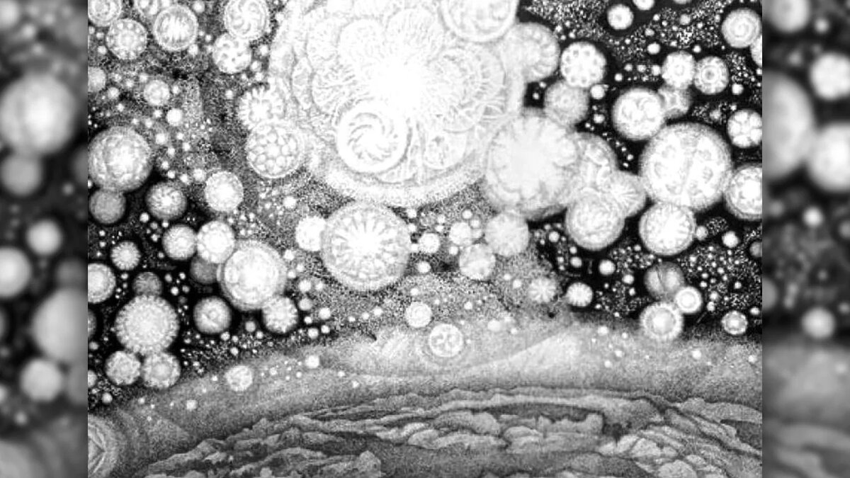 КОНСТАНТИН ЮОН. СОТВОРЕНИЕ СВЕТИЛ НОЧИ. ИЗ ЦИКЛА «ТВОРЕНИЕ МИРА». 1908–1919. ГОСУДАРСТВЕННЫЙ РУССКИЙ МУЗЕЙ, САНКТ-ПЕТЕРБУРГ