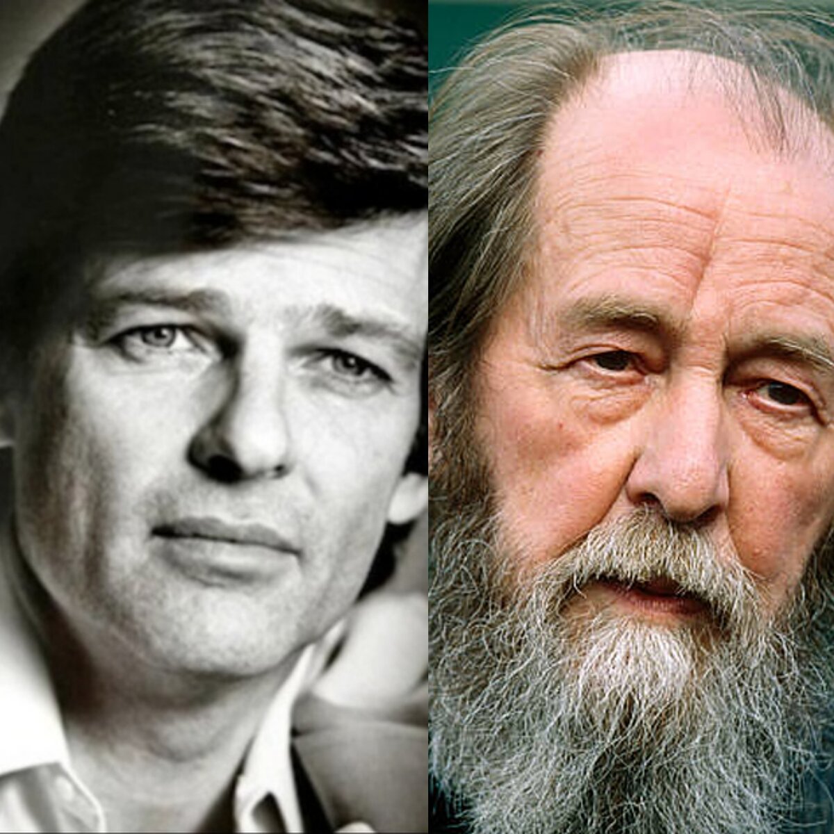 Дин Рид(слева) и А.Солженицын(справа), Фото взято из открытых источников.
