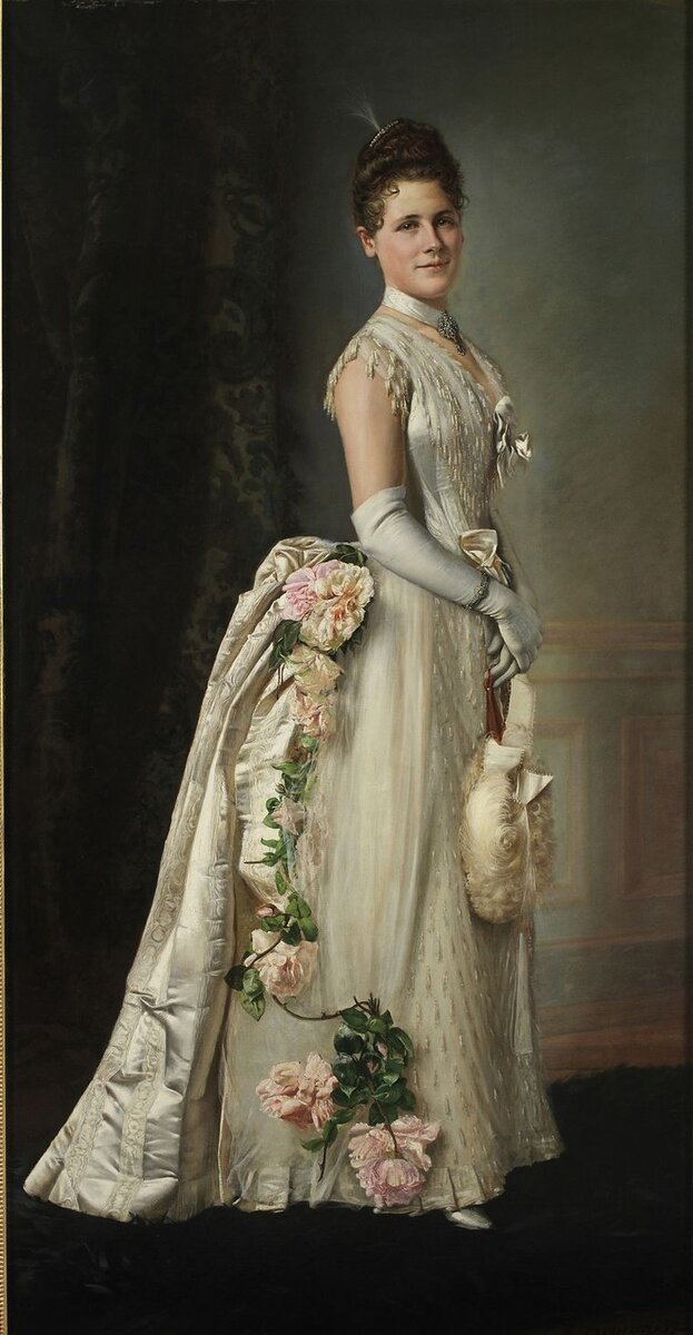 Francois Brunery. Француаза Брунери в платье от Модного дома Ворта, середина 1880-х.