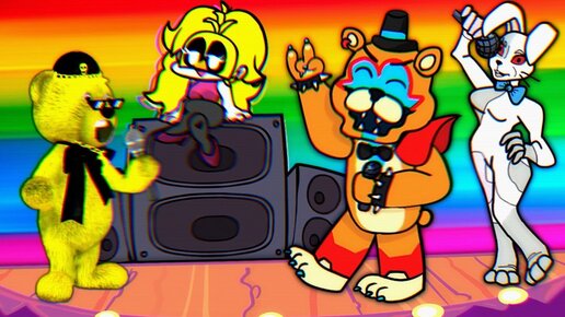 FNAF 9 ВЕННИ и ГЛЭМРОК ФРЕДДИ ЧИТАЮТ РЭП с ФНАФ ПЛЕЕМ в Friday Night Funkin !!!