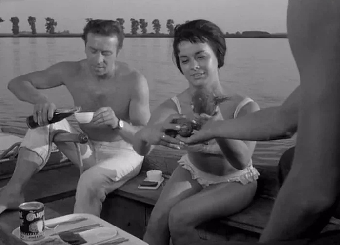 кадр из фильма "Нож в воде" 1962