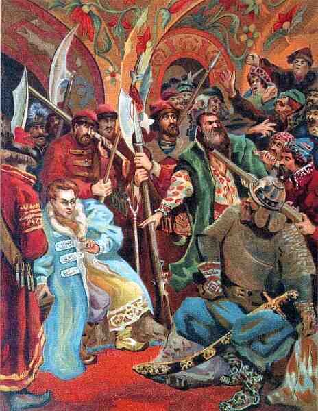 Убийство Лжедмитрия 1 боярами.