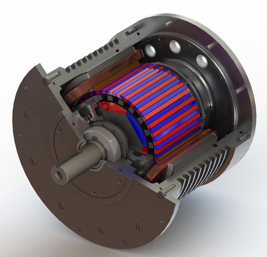 Синхронный электрический двигатель. Тяговый электродвигатель электромобиля Тесла. Электродвигатель Тесла 600 КВТ. Электродвигатели синхронные бесколлекторные. Тяговый асинхронный электродвигатель 30.