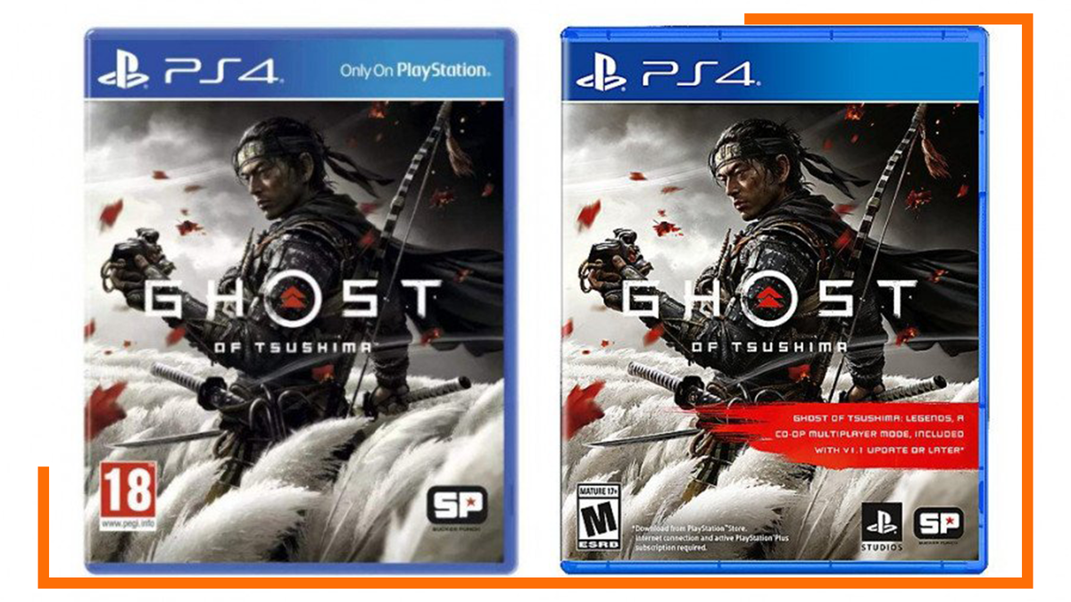 Сравнение обложек игры Ghost of Tsushima
