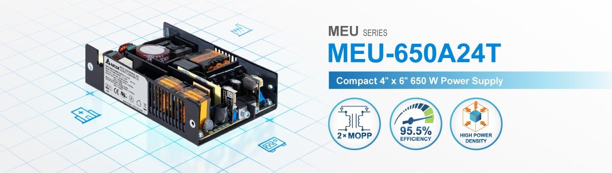 Компактный источник питания для медицинского применения на 650 Вт от Delta Electronics